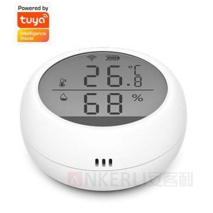 zigbee温湿度传感器 方形圆形涂鸦WIFI室内温度湿度探测器