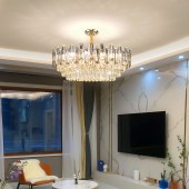 水晶灯吊灯轻奢灯饰现代高档大气客厅餐厅灯具