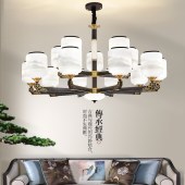 新中式铜灯 现代中式灯具客厅卧室中灯饰