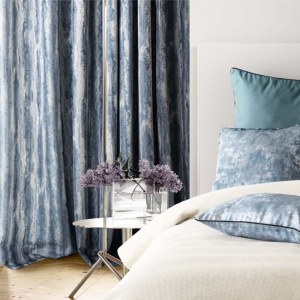 轻奢风格高精密提花窗帘 仿真丝现代成品窗帘意式法式百搭家居窗帘