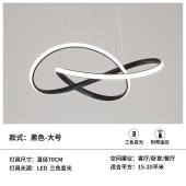 现代极简吊灯个性创意餐厅客厅卧室灯圆环形艺术灯具