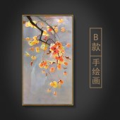 欧式装饰画柿子事事如意现代风格中式风格玄关走廊挂画