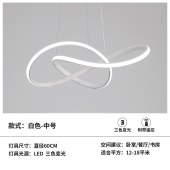 现代极简吊灯个性创意餐厅客厅卧室灯圆环形艺术灯具