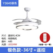 轻奢变频风扇灯客厅主灯隐形新款吊扇灯餐厅卧室灯具