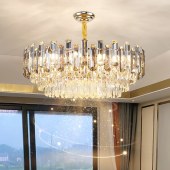 水晶灯吊灯轻奢灯饰现代高档大气客厅餐厅灯具
