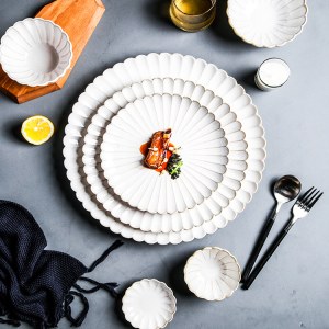 北欧简约窑变陶瓷餐具 创意碗碟套装日式陶瓷餐具套装