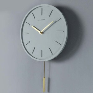 现代客厅装饰时钟 简约家居水泥挂钟