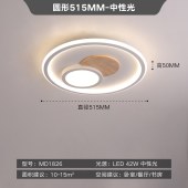 创意客厅灯具圆形书房灯房间灯LED卧室灯现代简约吸顶灯