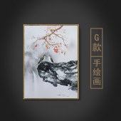 欧式装饰画柿子事事如意现代风格中式风格玄关走廊挂画