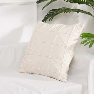 简约米字格天鹅绒抱枕 腰枕简约床头靠枕沙发抱枕套