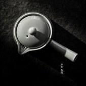 陶瓷侧把壶 手工冰灰釉小茶壶功夫茶具 泡茶单壶