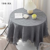 北欧ins风格餐桌布 流苏花边桌布餐厅软装布艺