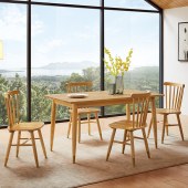 北欧实木餐桌餐椅 白蜡木餐厅家具