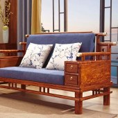 刺猬紫檀新中式红木沙发 新中式简约客厅沙发套件