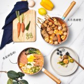 麦饭石雪平锅不粘锅 家用辅食锅婴儿用奶锅电磁炉燃气灶通用锅