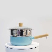 麦饭石雪平锅不粘锅 家用辅食锅婴儿用奶锅电磁炉燃气灶通用锅