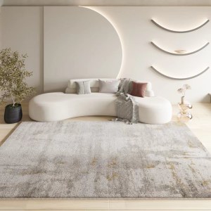 简约抽象仿羊绒地毯 客厅卧室装饰地毯