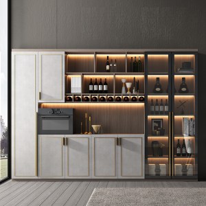 轻奢风格餐边柜 现代家居餐厅酒柜