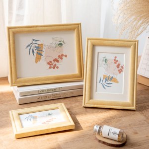 北欧实木相框摆台 现代简约照片框挂墙装饰相框