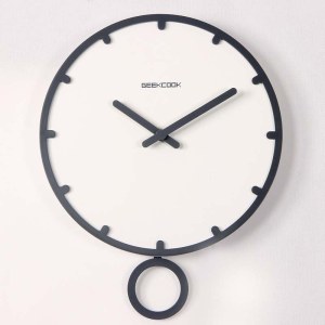 北欧简易挂钟 创意摇摆时钟