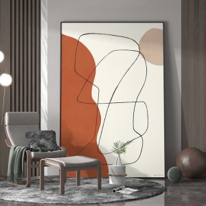 北欧风格抽象装饰画 北欧客厅玄关装饰画落地画挂画