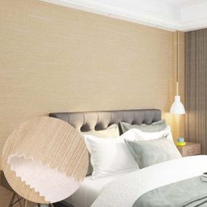 横纹纱线无缝墙布 素色装饰布艺墙布