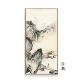 中国风山水风景画 高山流水中式装饰画