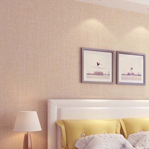 加厚色中麻墙布 现代装饰亚麻墙布