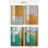 轻奢装饰画 晶瓷抽象几何装饰画北欧挂画