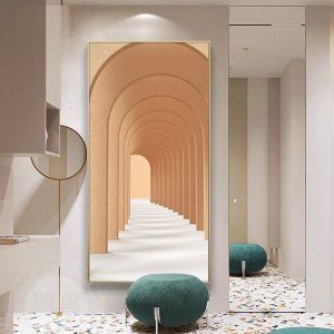 现代风格装饰画 北欧玄关走廊装饰挂画抽象落地画