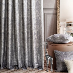 肌理纹理高精密窗帘 轻奢仿真丝面料窗帘