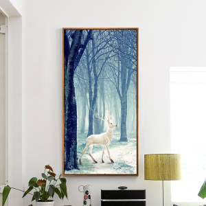 北欧装饰画竖版画 现代简约装饰挂画客厅玄关画