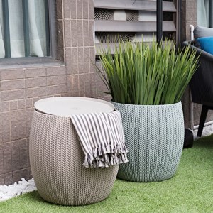 户外储物框 阳台收纳桶 户外茶几收纳桶