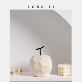 苹果雪梨陶瓷摆件现代简约家居装饰品