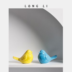 陶瓷小鸟ins现代简约北欧可爱小清新摆件