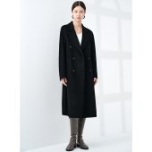 高奢山羊绒手工大衣 显瘦双面呢长款大衣女装