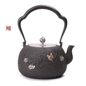 茶艺铁壶  铸铁无涂层水壶 南部京都铁器 煮水壶
