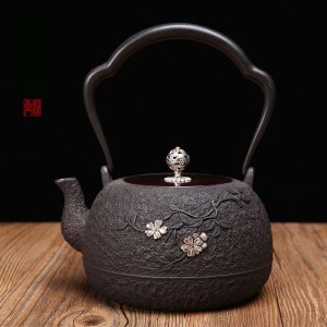 茶艺铁壶  铸铁无涂层水壶 南部京都铁器 煮水壶