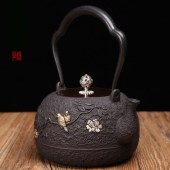 茶艺铁壶  铸铁无涂层水壶 南部京都铁器 煮水壶