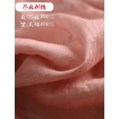 春夏季新款收腰棉麻连衣裙 苎麻文艺复古素感女装