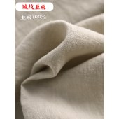 春夏新款中式复古棉麻连衣裙 亚麻刺绣女裙