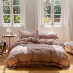 简约LF级兰精天丝镂空四件套  60支莱赛尔丝滑凉感床品套件