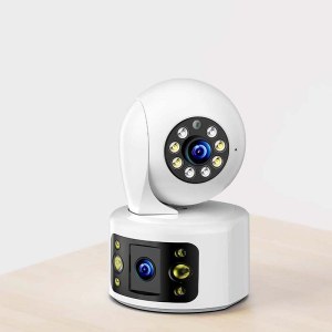三面监控WIFI智能家居高清摄像头 IA人形追踪可夜视手机远程可视室内监控