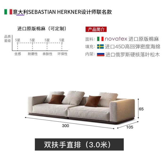 双扶手直排3米