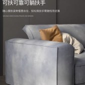 意式转角沙发 羽绒填充异形磨砂全真皮沙发客厅组合科技布沙发