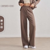 新款抽绳直筒卫裤 高腰百搭宽松休闲裤运动裤女装