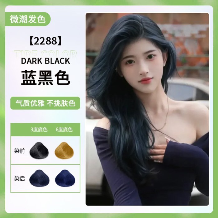 蓝黑色