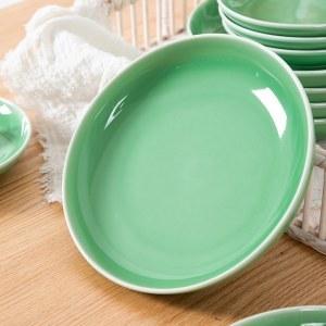 青瓷青瓷菜盘子菜盘子 简约家用陶瓷菜碟