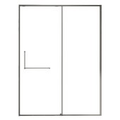 简约美观一字型推拉门淋浴房 干湿分离钢化玻璃浴室隔断