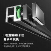 简约美观一字型推拉门淋浴房 干湿分离钢化玻璃浴室隔断